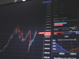 screen showing bitcoin trading chart